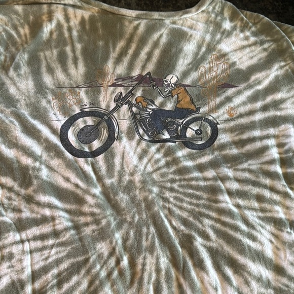 WXYZ TIie -Dye Motorcycle chopper Graphic Tee - Picture 2 of 8